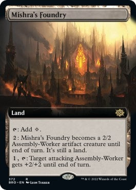Image for Mishra's Foundry (Extended Art) (372) [The Brothers' War] - Magic: The Gathering