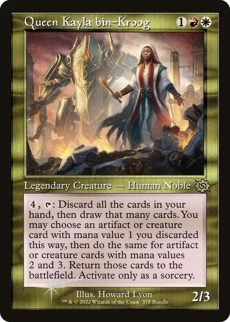 Image for Queen Kayla bin-Kroog (Retro Frame) (BRO Bundle) (379) [Unique and Miscellaneous Promos] - Magic: The Gathering
