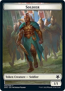 Image for Soldier // Elf Warrior Double-Sided Token (3 // 9) [Magic Game Night: Free-For-All] - Magic: The Gathering