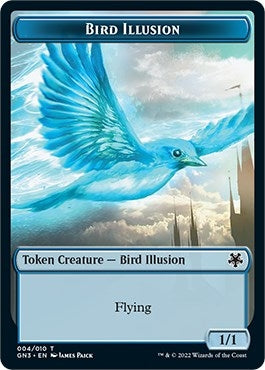 Image for Bird Illusion // Elf Warrior Double-Sided Token (4 // 9) [Magic Game Night: Free-For-All] - Magic: The Gathering