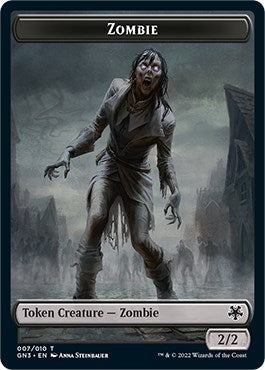 Image for Zombie // Human Soldier Double-Sided Token (7 // 2) [Magic Game Night: Free-For-All] - Magic: The Gathering
