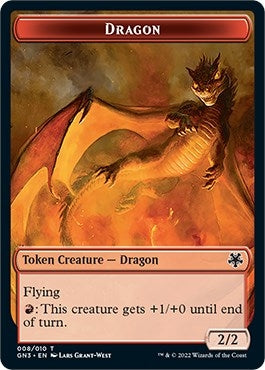 Image for Dragon // Elf Warrior Double-Sided Token (8 // 9) [Magic Game Night: Free-For-All] - Magic: The Gathering