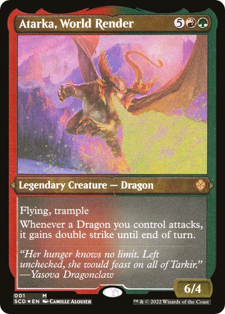 Image for Atarka, World Render (Foil Etched) (1) [Starter Commander Decks] - Magic: The Gathering
