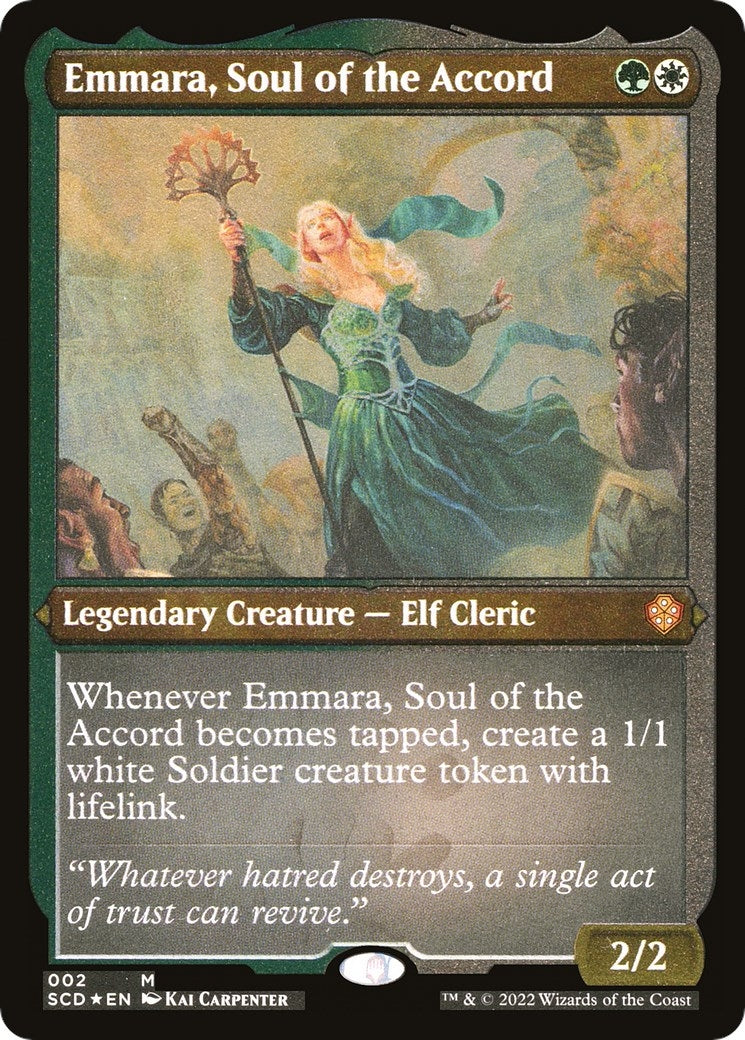 Image for Emmara, Soul of the Accord (Foil Etched) (2) [Starter Commander Decks] - Magic: The Gathering