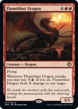 Image for Flameblast Dragon (77) [Magic Game Night: Free-For-All] - Magic: The Gathering