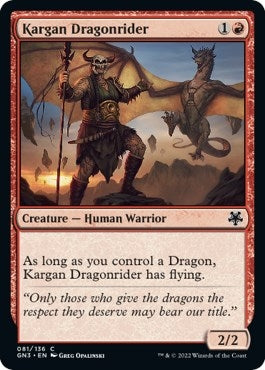 Image for Kargan Dragonrider (81) [Magic Game Night: Free-For-All] - Magic: The Gathering