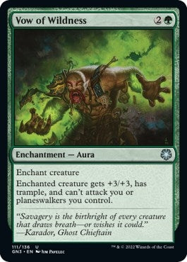 Image for Vow of Wildness (111) [Magic Game Night: Free-For-All] - Magic: The Gathering