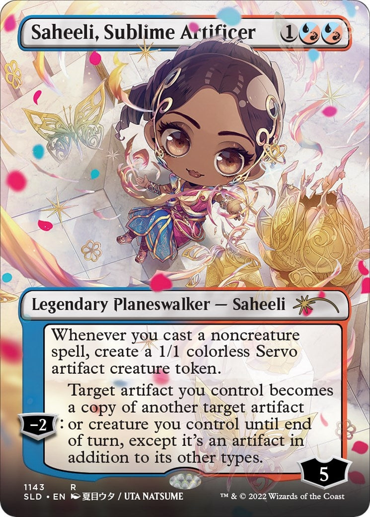 Saheeli, Sublime Artificer (Borderless) (1143) [Secret Lair Drop Series]