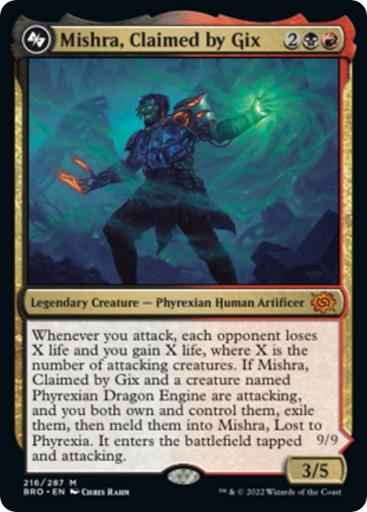 Image for Mishra, Claimed by Gix (216) [The Brothers' War] - Magic: The Gathering