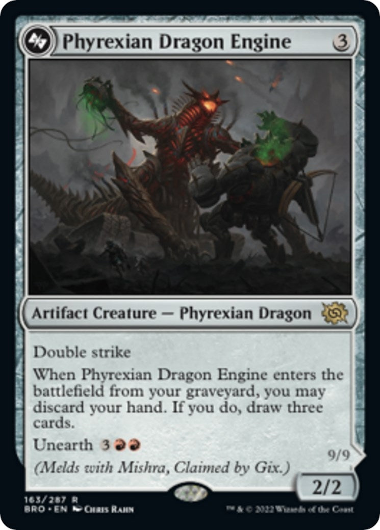 Image for Phyrexian Dragon Engine (163) [The Brothers' War] - Magic: The Gathering