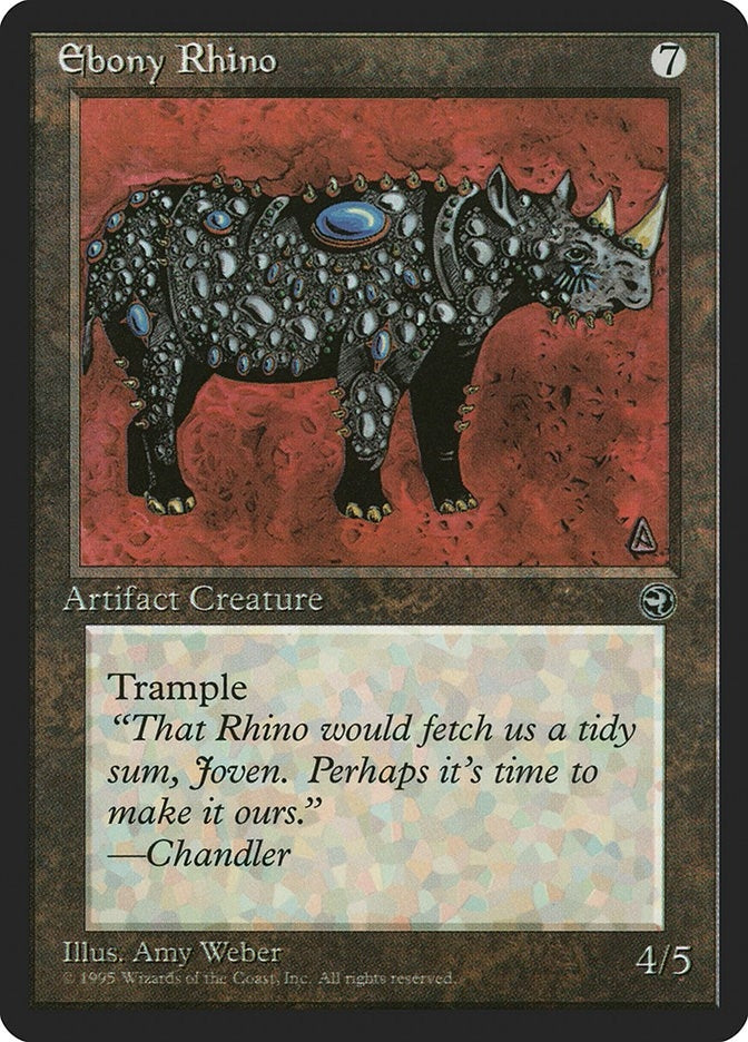 Image for Ebony Rhino [Homelands] - Magic: The Gathering