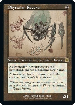 Image for Phyrexian Revoker (Schematic) (103) [The Brothers' War: Retro Frame Artifacts] - Magic: The Gathering