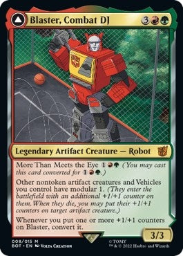Image for Blaster, Combat DJ (8) [Universes Beyond: Transformers] - Magic: The Gathering