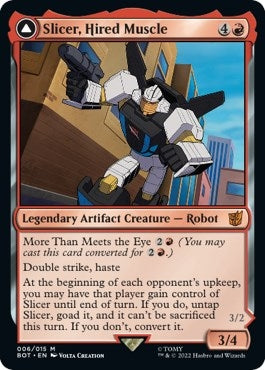 Image for Slicer, Hired Muscle (6) [Universes Beyond: Transformers] - Magic: The Gathering