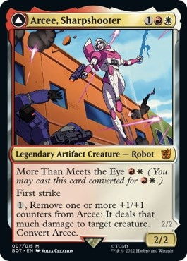 Image for Arcee, Sharpshooter (7) [Universes Beyond: Transformers] - Magic: The Gathering