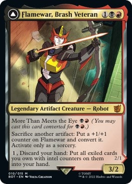 Image for Flamewar, Brash Veteran (10) [Universes Beyond: Transformers] - Magic: The Gathering
