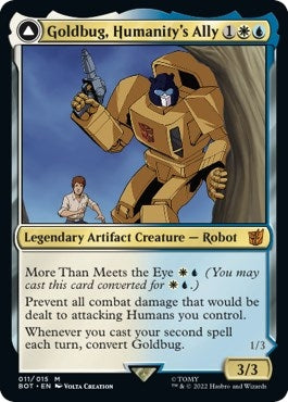 Image for Goldbug, Humanity's Ally (11) [Universes Beyond: Transformers] - Magic: The Gathering