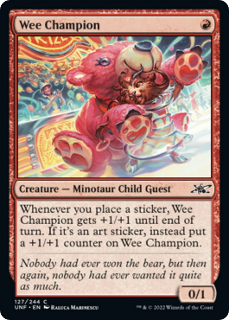Image for Wee Champion (127) [Unfinity] - Magic: The Gathering