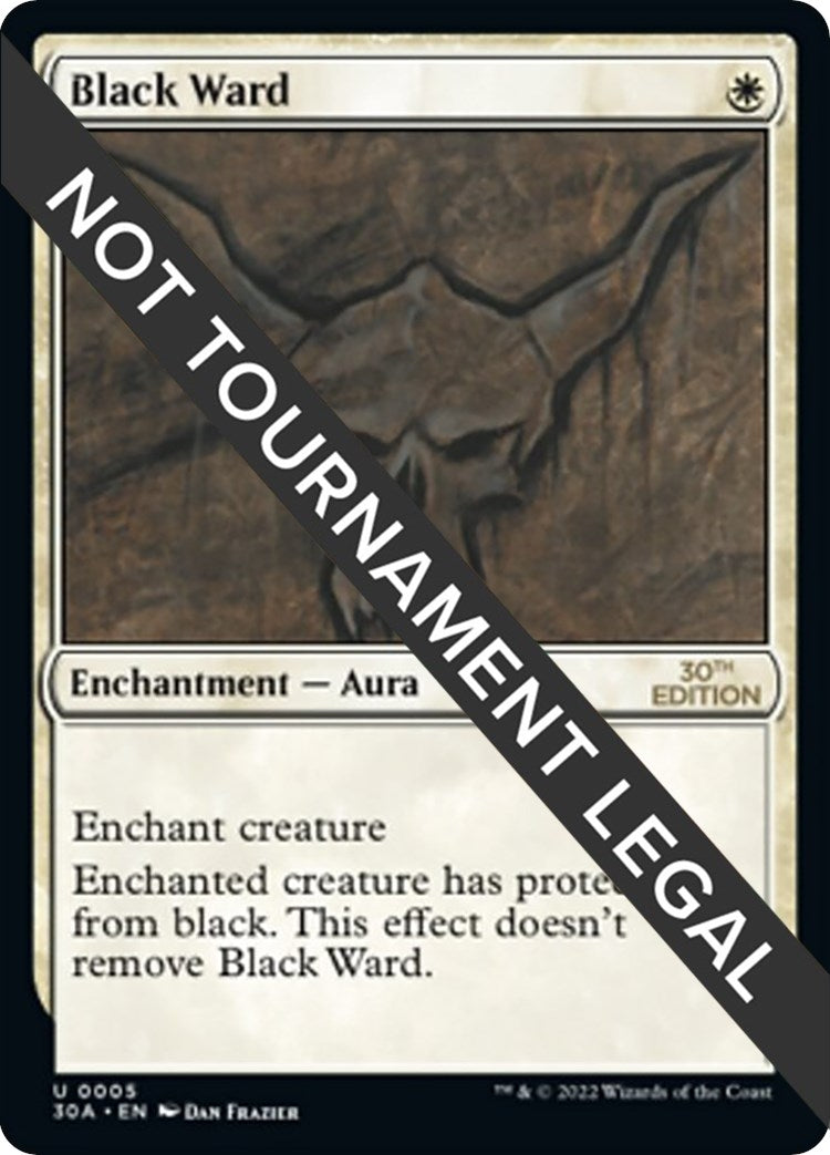 Image for Black Ward (5) [30th Anniversary Edition] - Magic: The Gathering