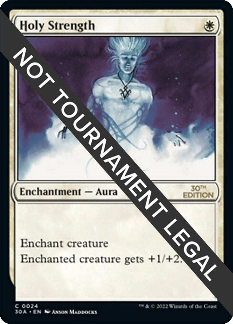Image for Holy Strength (24) [30th Anniversary Edition] - Magic: The Gathering