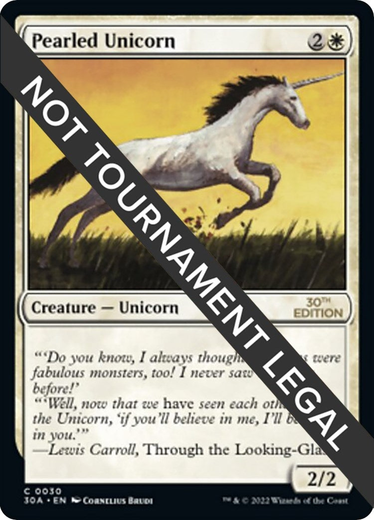 Image for Pearled Unicorn (30) [30th Anniversary Edition] - Magic: The Gathering