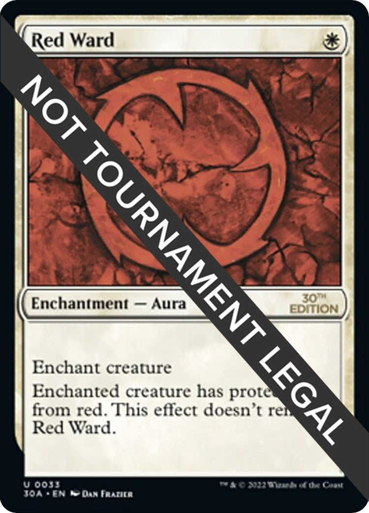 Image for Red Ward (33) [30th Anniversary Edition] - Magic: The Gathering