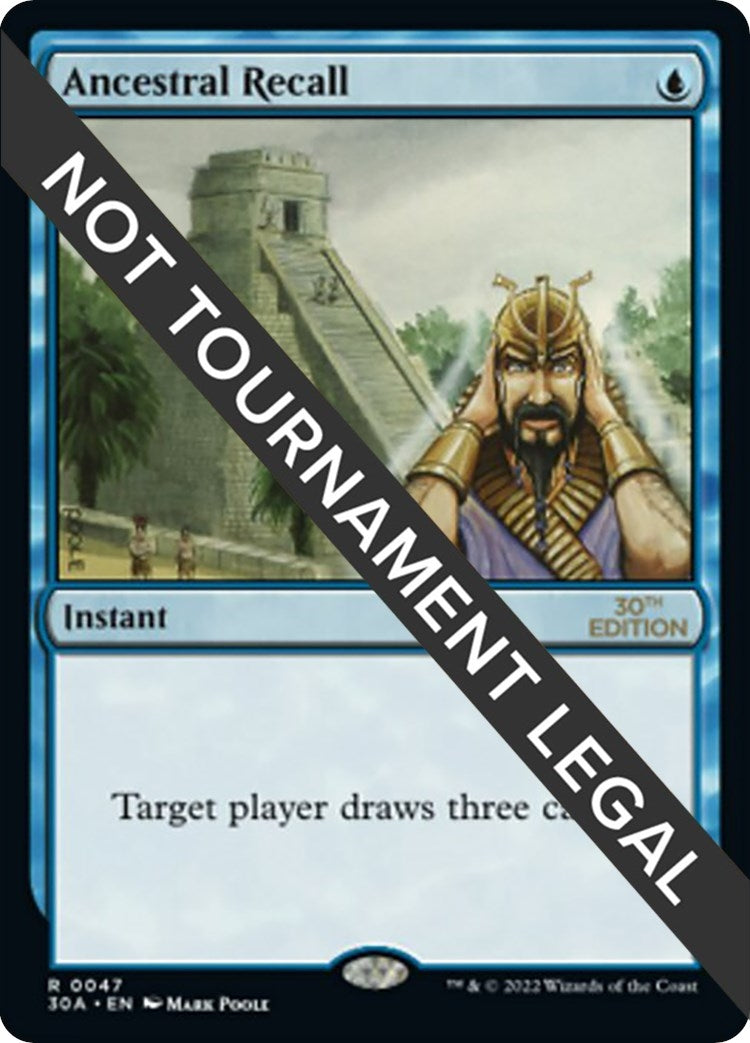 Image for Ancestral Recall (47) [30th Anniversary Edition] - Magic: The Gathering
