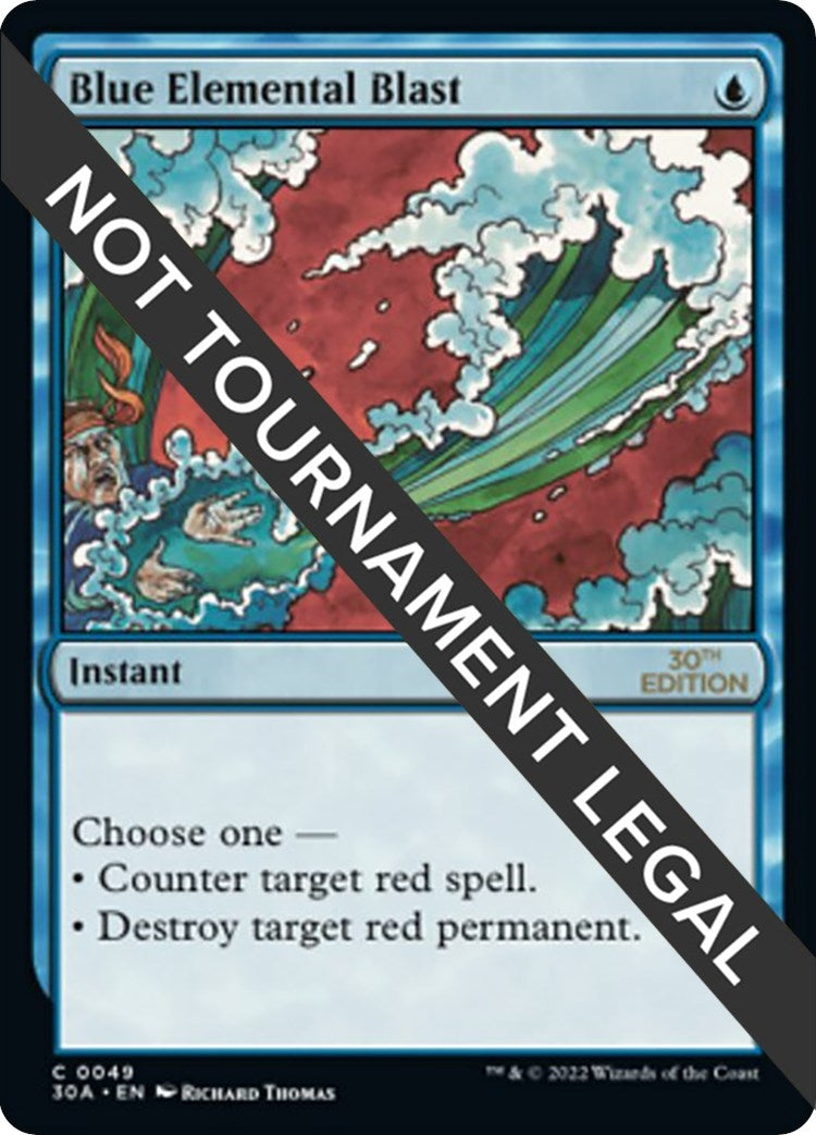 Image for Blue Elemental Blast (49) [30th Anniversary Edition] - Magic: The Gathering
