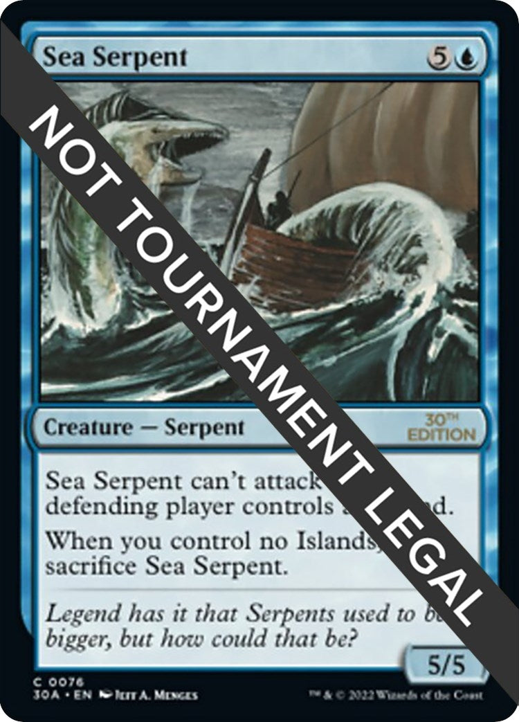 Image for Sea Serpent (76) [30th Anniversary Edition] - Magic: The Gathering