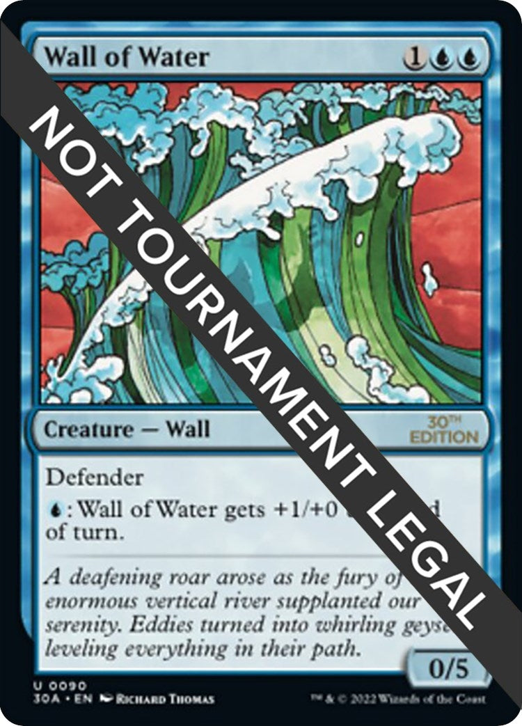 Image for Wall of Water (90) [30th Anniversary Edition] - Magic: The Gathering