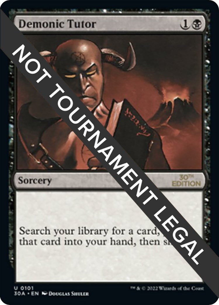 Image for Demonic Tutor (101) [30th Anniversary Edition] - Magic: The Gathering