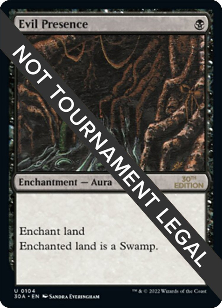 Image for Evil Presence (104) [30th Anniversary Edition] - Magic: The Gathering