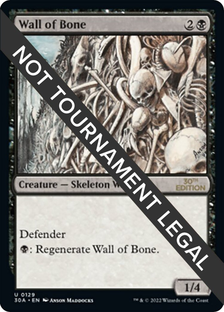 Image for Wall of Bone (129) [30th Anniversary Edition] - Magic: The Gathering