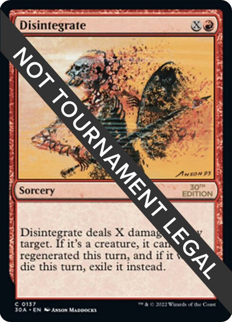 Image for Disintegrate (137) [30th Anniversary Edition] - Magic: The Gathering