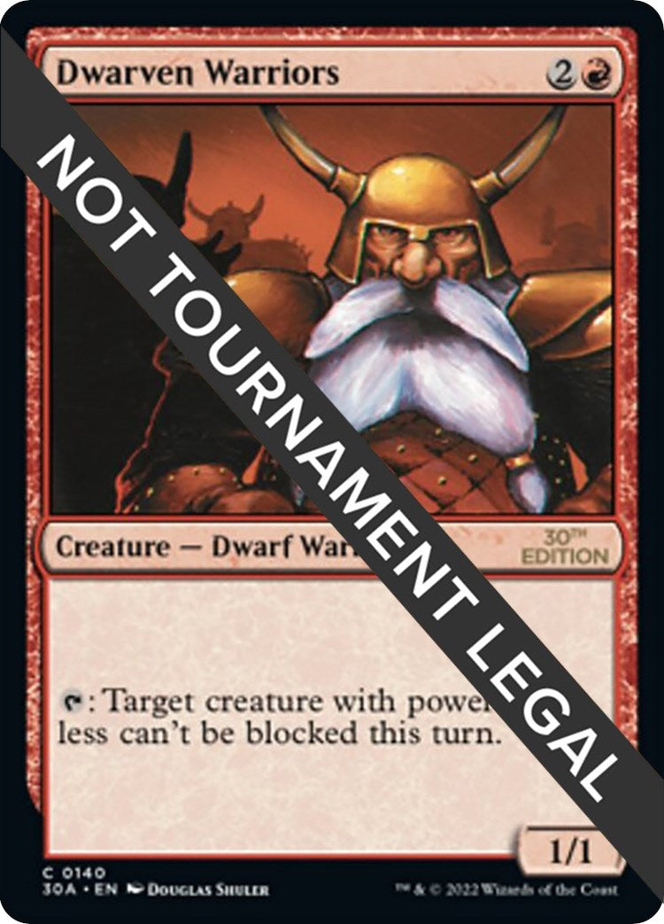 Image for Dwarven Warriors (140) [30th Anniversary Edition] - Magic: The Gathering