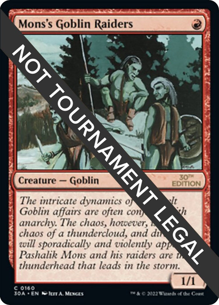 Image for Mons's Goblin Raiders (160) [30th Anniversary Edition] - Magic: The Gathering
