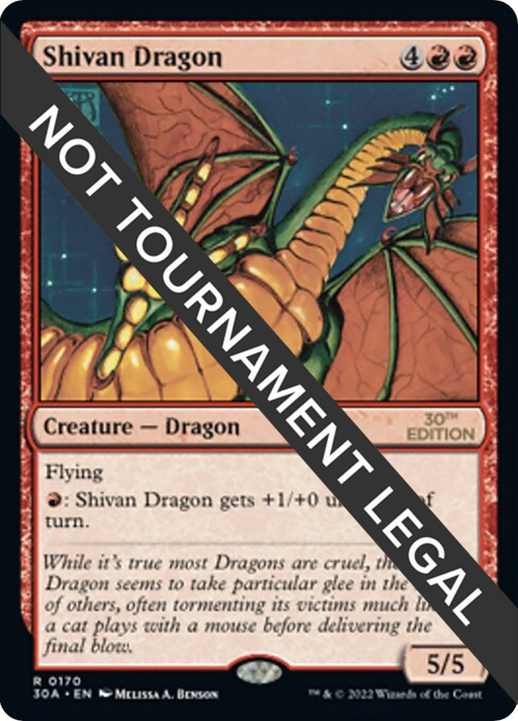 Image for Shivan Dragon (170) [30th Anniversary Edition] - Magic: The Gathering