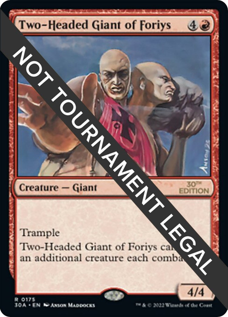 Image for Two-Headed Giant of Foriys (175) [30th Anniversary Edition] - Magic: The Gathering