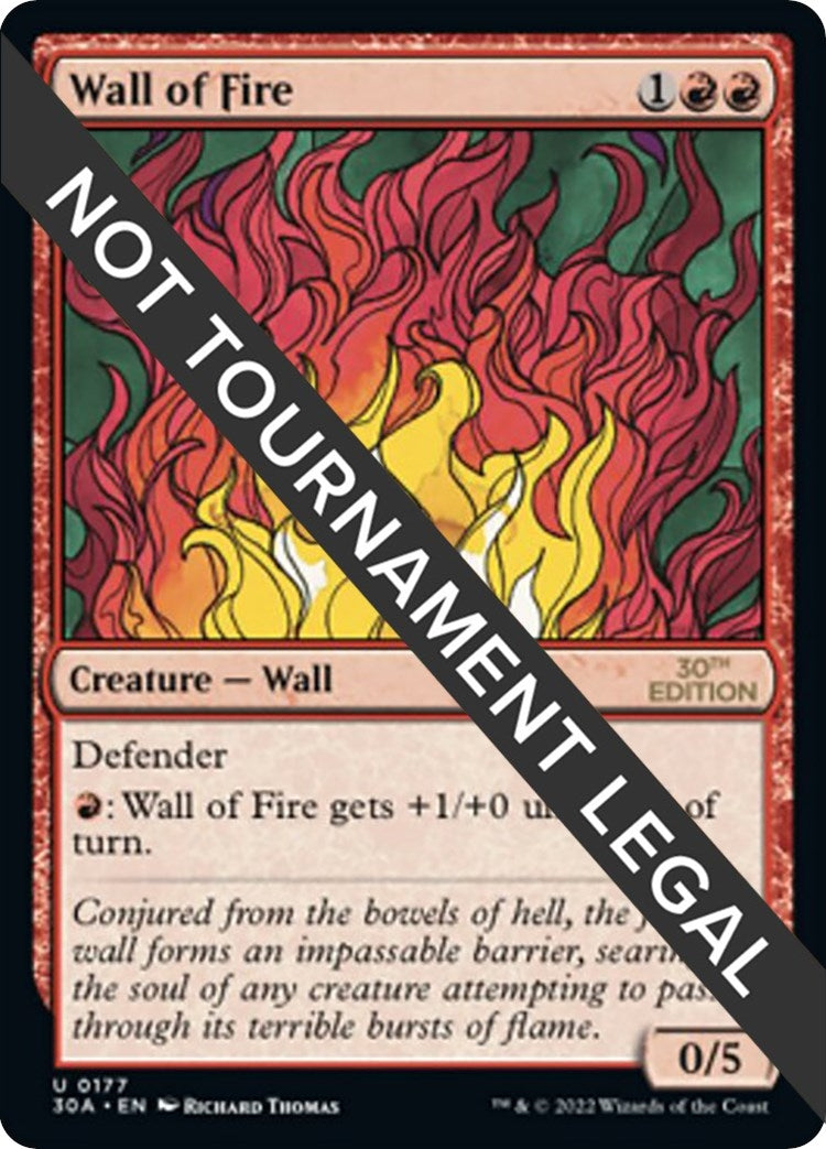 Image for Wall of Fire (177) [30th Anniversary Edition] - Magic: The Gathering