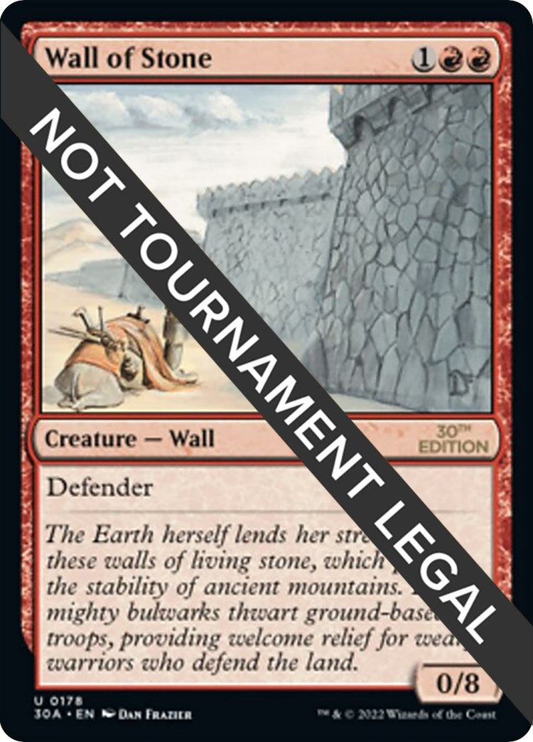 Image for Wall of Stone (178) [30th Anniversary Edition] - Magic: The Gathering