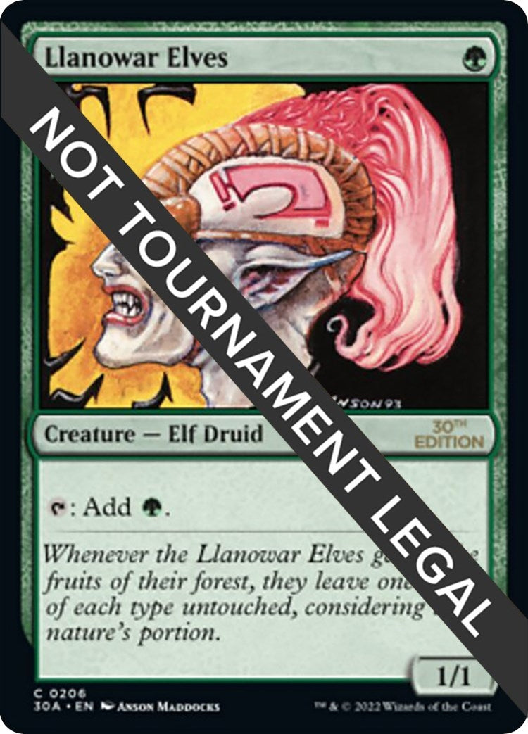 Image for Llanowar Elves (206) [30th Anniversary Edition] - Magic: The Gathering