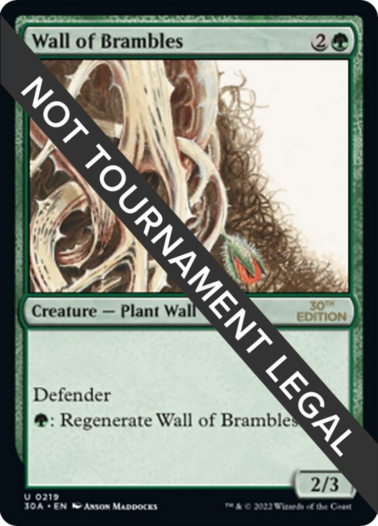 Image for Wall of Brambles (219) [30th Anniversary Edition] - Magic: The Gathering