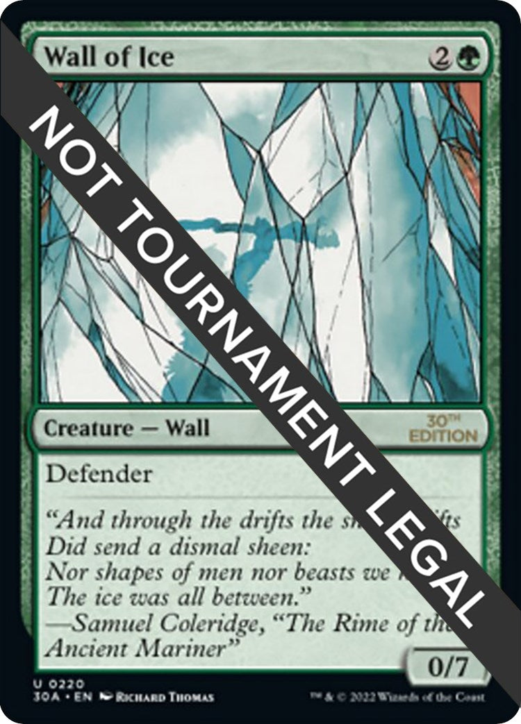 Image for Wall of Ice (220) [30th Anniversary Edition] - Magic: The Gathering