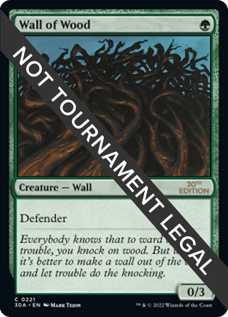 Image for Wall of Wood (221) [30th Anniversary Edition] - Magic: The Gathering