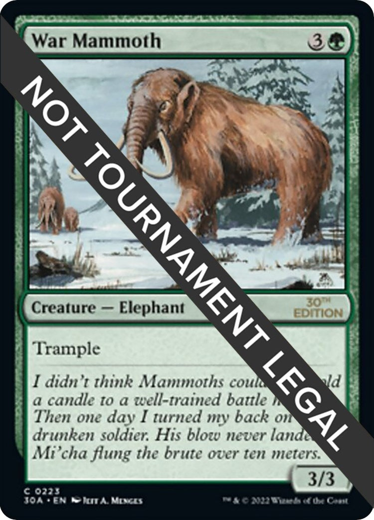 Image for War Mammoth (223) [30th Anniversary Edition] - Magic: The Gathering