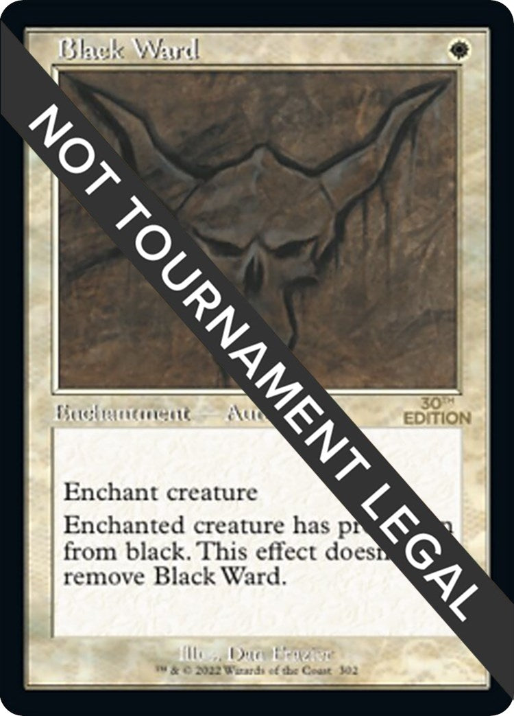 Image for Black Ward (Retro Frame) (302) [30th Anniversary Edition] - Magic: The Gathering