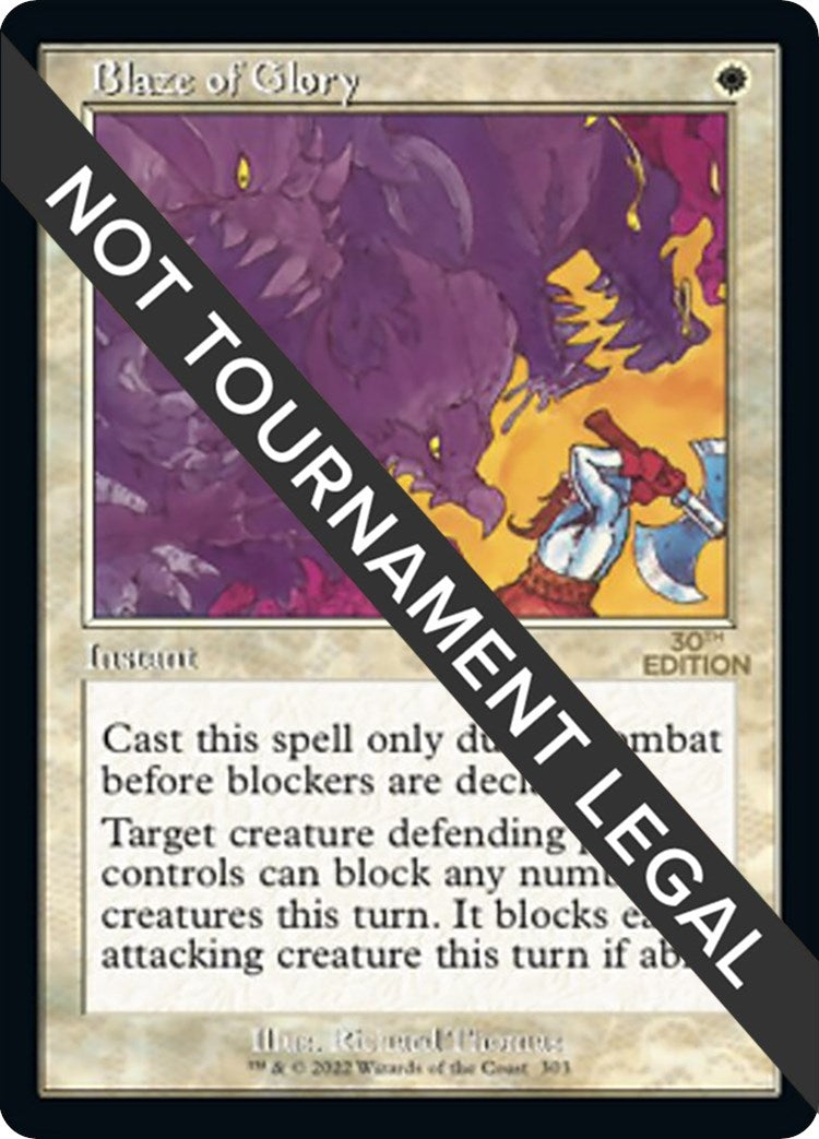 Image for Blaze of Glory (Retro Frame) (303) [30th Anniversary Edition] - Magic: The Gathering