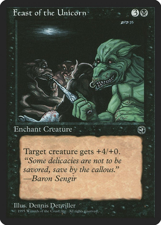 Image for Feast of the Unicorn [Homelands] - Magic: The Gathering