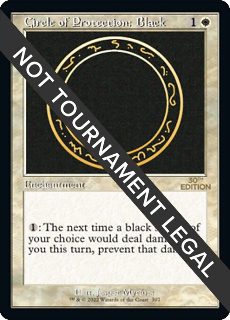 Image for Circle of Protection: Black (Retro Frame) (307) [30th Anniversary Edition] - Magic: The Gathering