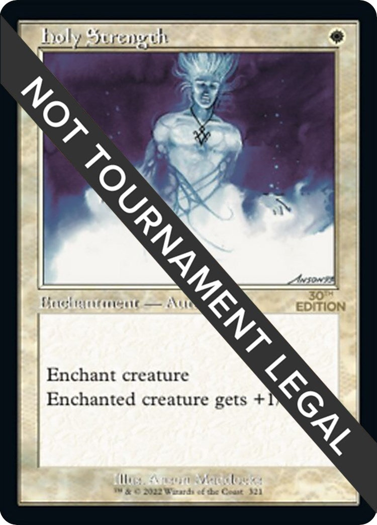 Image for Holy Strength (Retro Frame) (321) [30th Anniversary Edition] - Magic: The Gathering